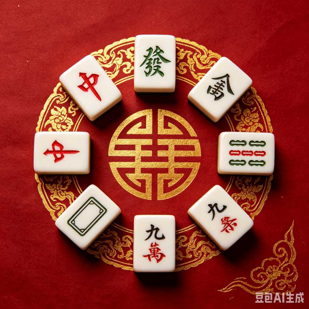 gradient blue mahjong tiles